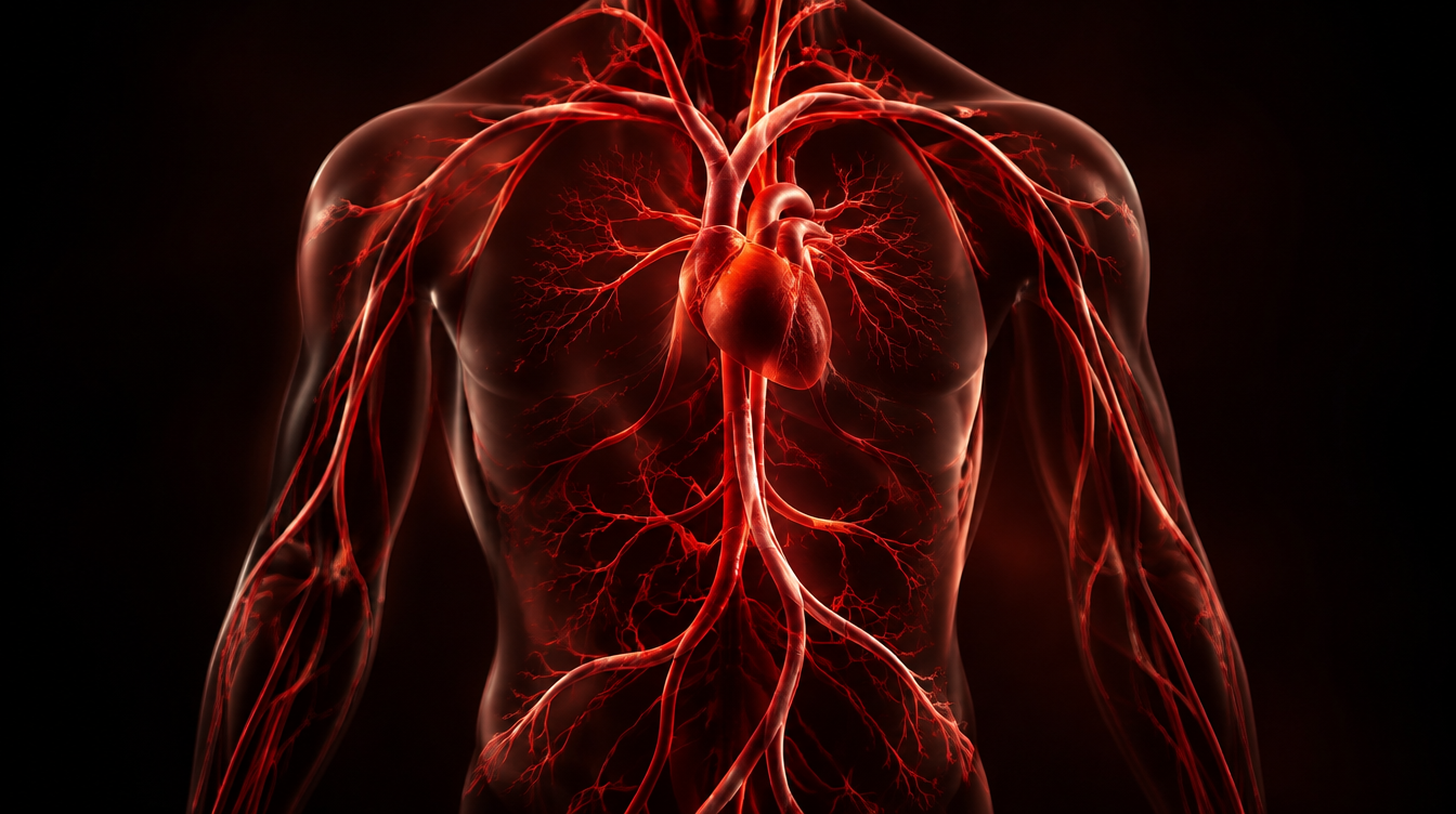 Stylized illustration of a human artery